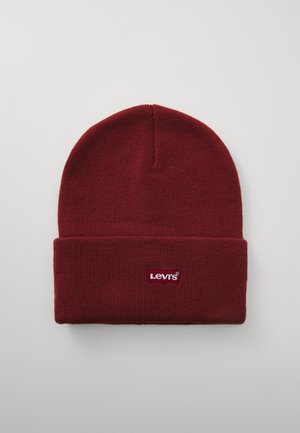 TONAL EMBROIDERED BEANIE UNISEX - Pipo - red pear