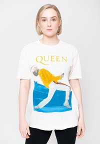 Paradiso Clothing QUEEN FREDDIE TRIANGLE - Print T-shirt - white