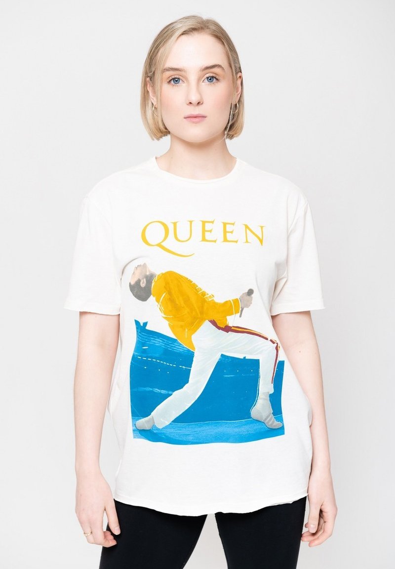 Paradiso Clothing QUEEN FREDDIE TRIANGLE - Print T-shirt - white