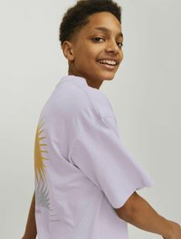 Jack & Jones Junior Triko s potiskem - lavender frost