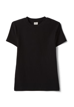 Stefanel, CREW-NECK T-SHIRT. - T-shirt basic - black