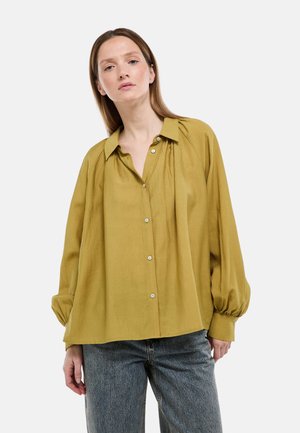 UNIE MANCHES LONGUES - Chemisier - tilleul