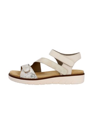 ALANYA - Sandalen met sleehak - combinaison beige