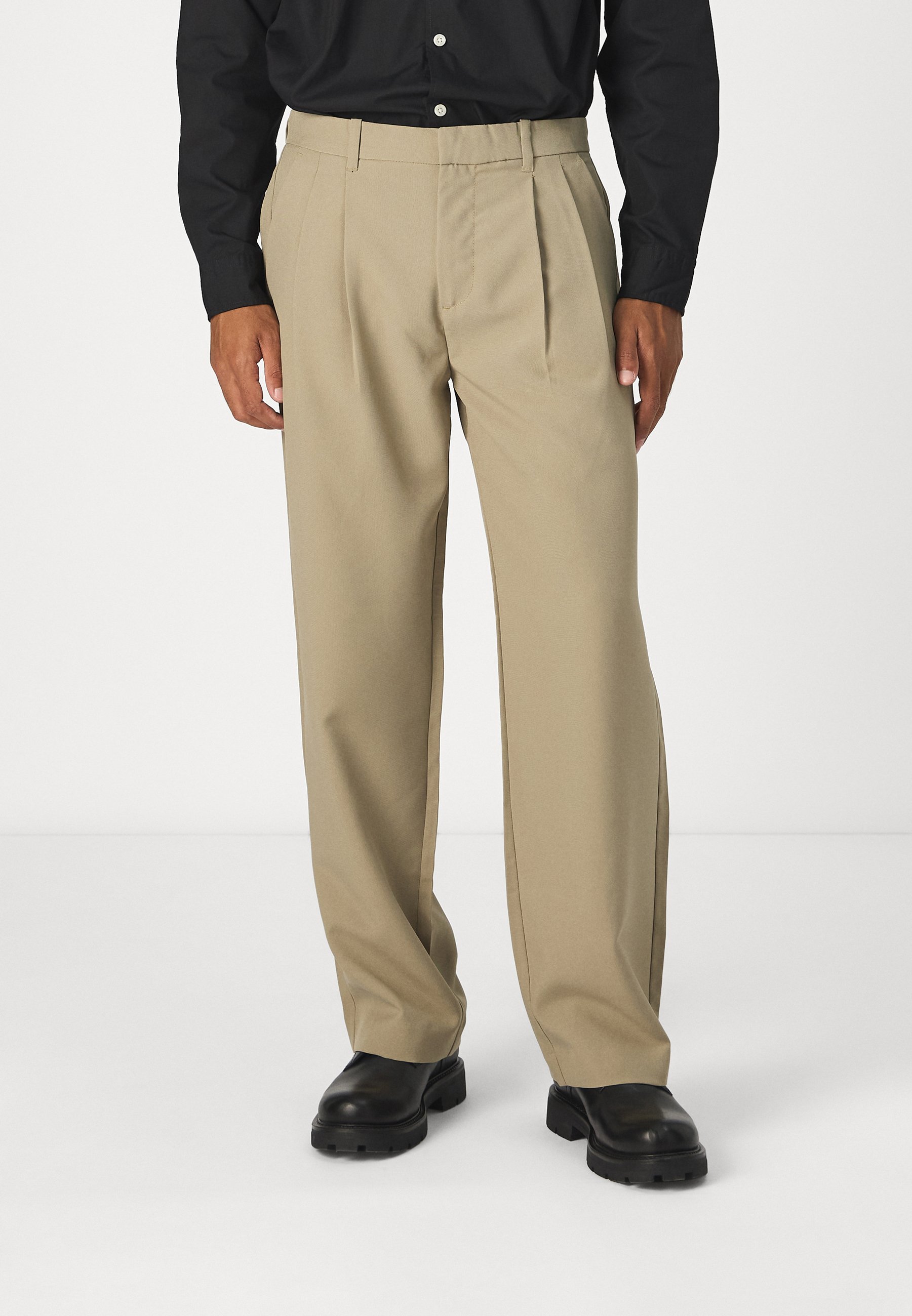 Jack & Jones Trousers - silver sage/beige