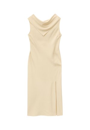& OTHER STORIES, & OTHER STORIES SCARF-DETAIL MIDI DRESS - Freizeitkleid - light beige
