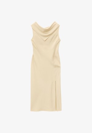 & OTHER STORIES, & OTHER STORIES SCARF-DETAIL MIDI DRESS - Freizeitkleid - light beige