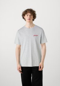 Jack & Jones JJERIK TEE CREW NECK 5 PACK  - T-shirt - bas - white melange/navy/kombug/vineyardw