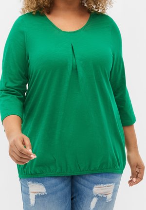 Langarmshirt - mottled green