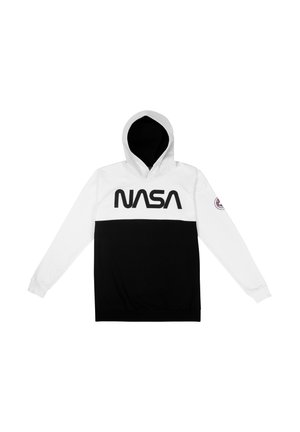LANGÄRMLIG - Hoodie - weiß schwarz