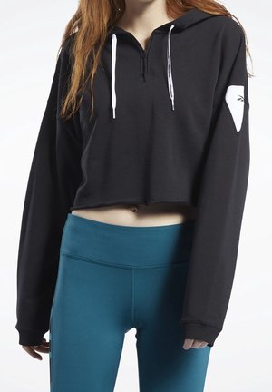 Felpa con cappuccio - black