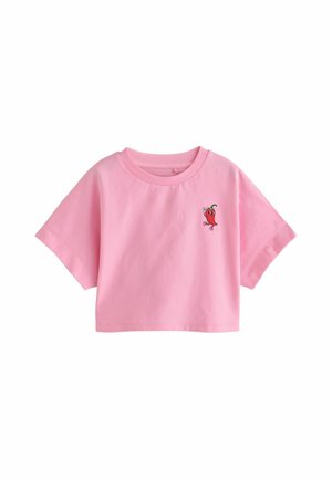 Next, REGULAR FIT - BOXY GRAPHIC T-SHIRT  . - T-Shirt print - pink chilli