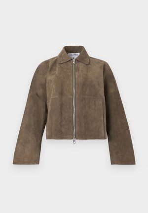 JACKET - Veste en cuir - brown