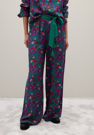 PALAZZO  - Trousers - green purple