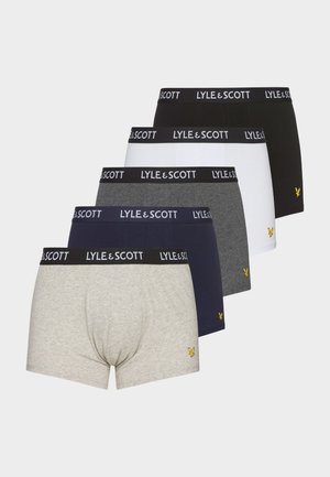 Lyle & Scott MILLER-475 5 PACK - Trunks - black/bright white/light grey marl/dark grey marl/peacoat