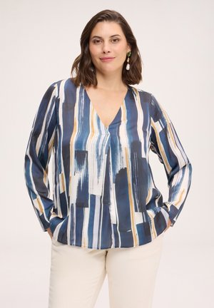 Fiorella Rubino, BLUSA CON STAMPA (ITALIAN SIZE) - Blouse - blu