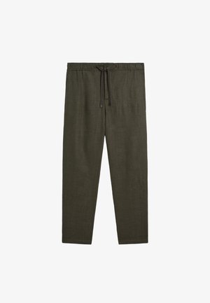 Massimo Dutti JOGGER FIT - Trousers - dark green