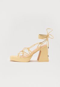 Ψηλοτάκουνα πέδιλα - yellow