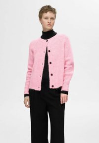 Selected Femme SLFLULU CARDIGAN - Kardigán - peony