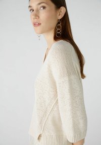 Oui Strickpullover - light stone