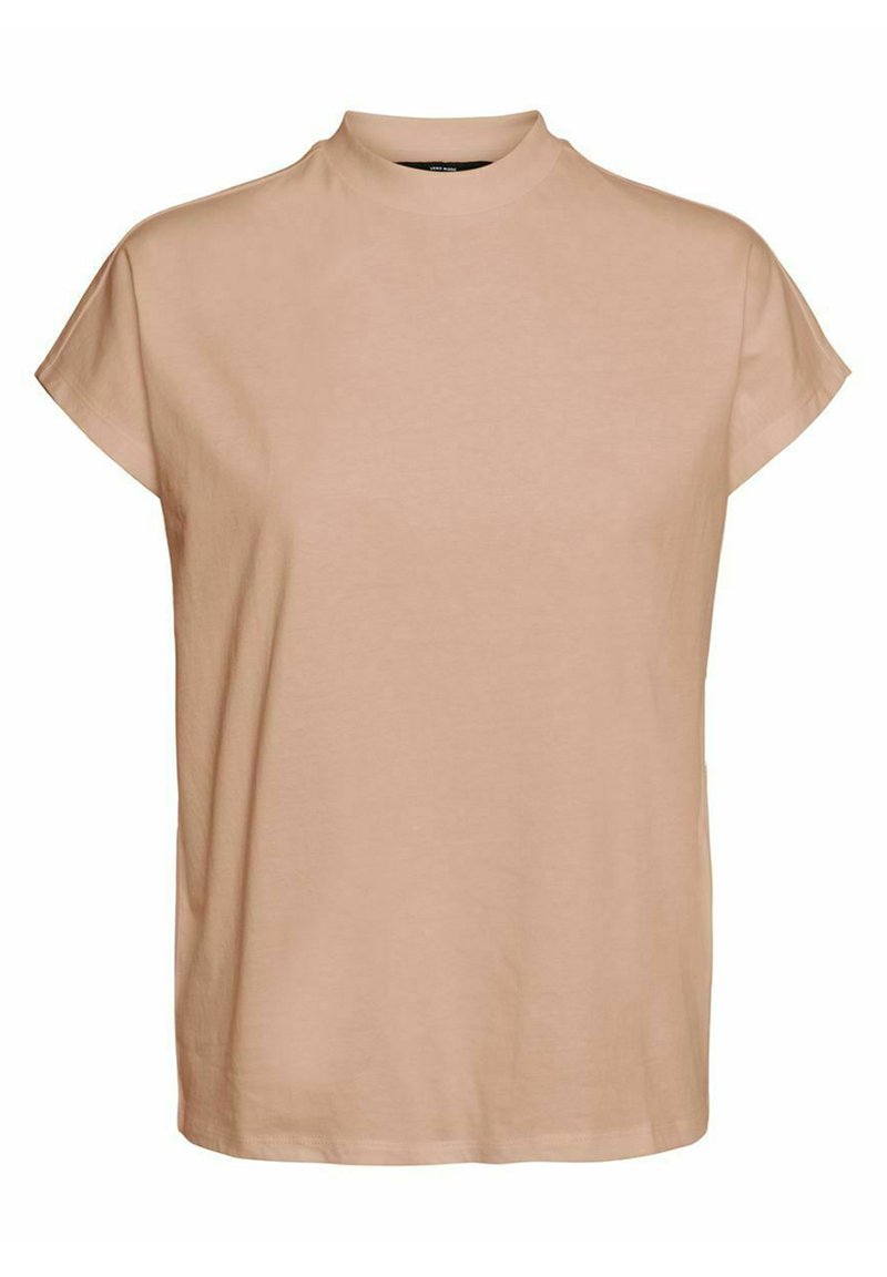 Vero Moda VMGLENN TURTLE NECK TEE NOOS - T-Shirt basic - beige 