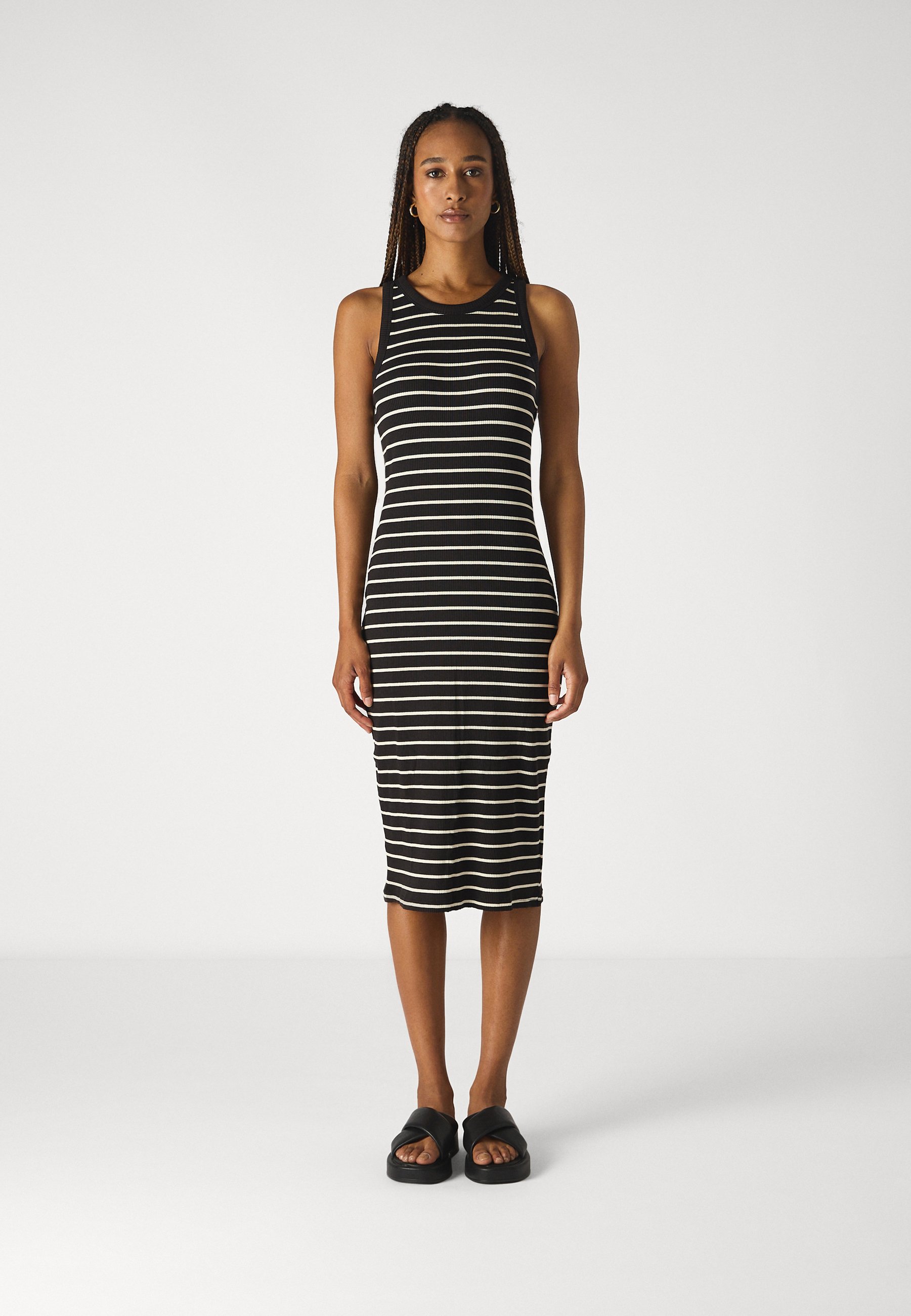 gap striped midi dress Stripe Handkerchief Midi Dress