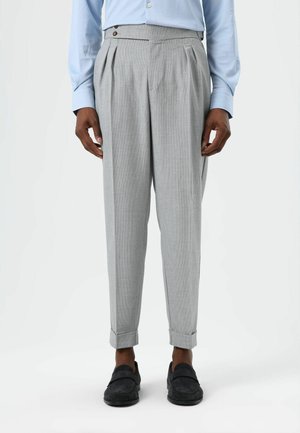 PLEATED - Pantalon classique - grey