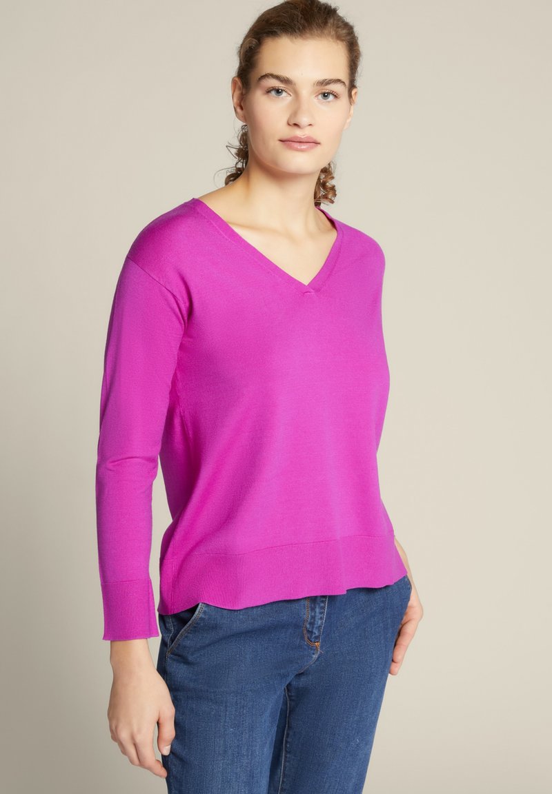 Elena Mirò CON SCOLLO A V - Trui - fucsia