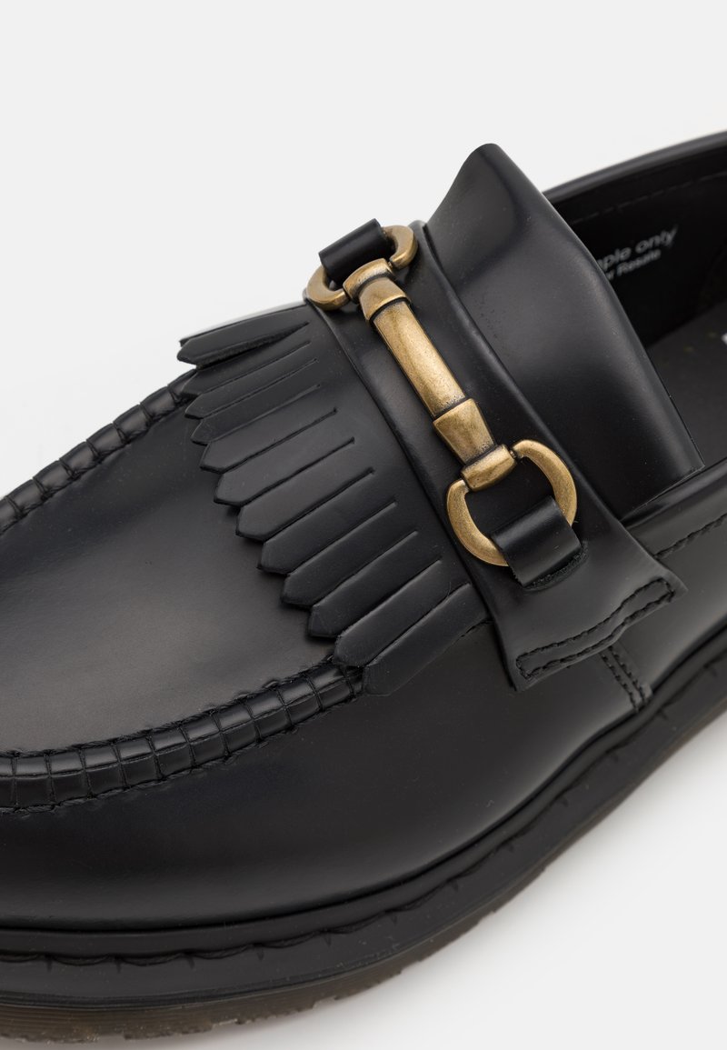 Dr. Martens Black and Gold Slip-On Loafers Dr. Martens Black Dr marten loafers with gold buckle | Grailed main image 3