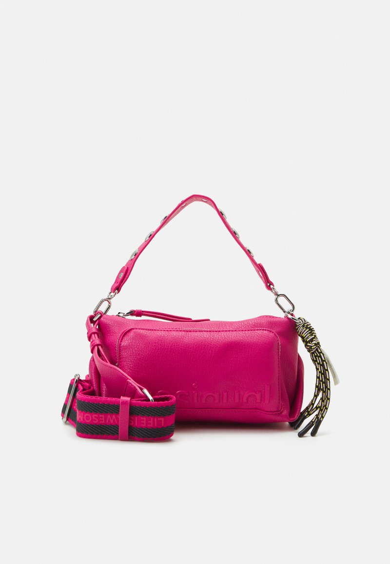 Desigual Borsa A Mano In Nylon Riciclato, Donna, Taglia Unica, Stampa Liscia, Chiusura Con Cerniera