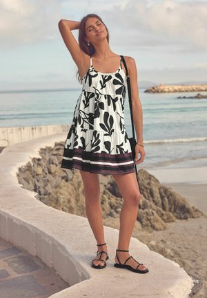 Next Denní šaty - white black floral