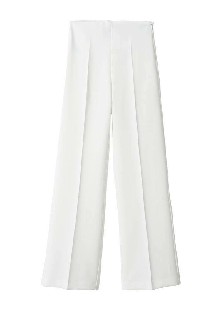 Mango PALACHIN - Trousers - ecru/off-white - Zalando.co.uk