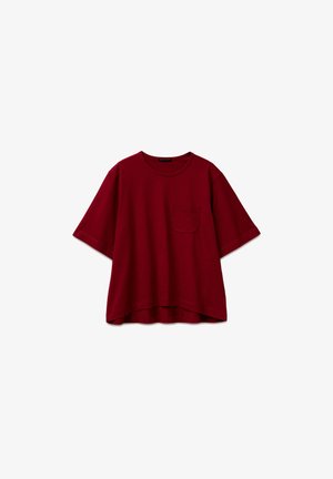 United Colors of Benetton, FLARED T-SHIRT IN PURE .. - T-shirt basic - red