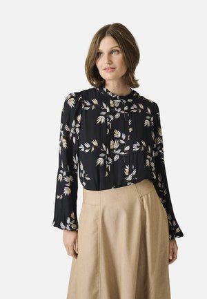 PHILIPPANN - Blouse - print black offwhite