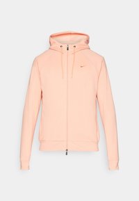 M NK DF UV PRIMARY FZ  - Bluză de molton cu fermoar - apricot/agate