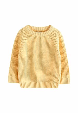 REGULAR FIT - CREW NECK - Stickad tröja - yellow