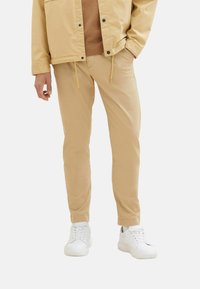 TOM TAILOR - SLIM FIT - Chino kalhoty - beige Miniatura obrázku 1