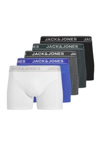 JACBLACK FRIDAY TRUNKS 5 PACK - Calzoncillos - black pack dark grey melange  forest river  dazzling blue black
