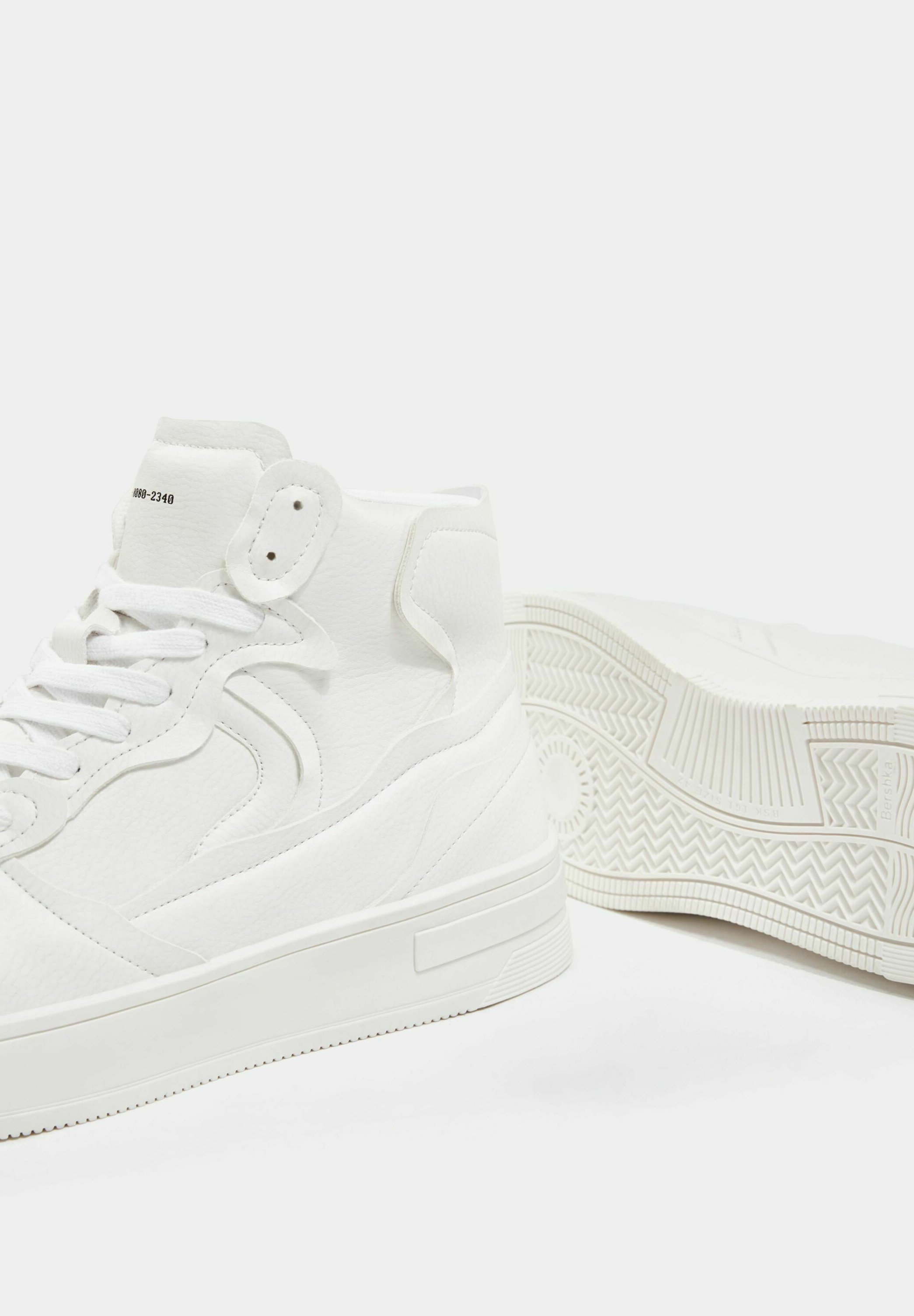 Bershka HOHE - Sneakers hoog - white/wit - Zalando.nl
