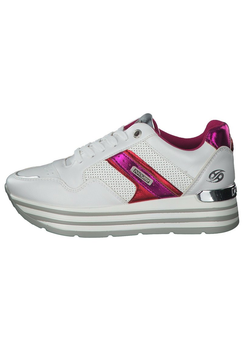 Damen Sneaker low | Dockers by Gerli Sneaker low weiss pink/weiß - GX08117 Damen Sneaker low | Dockers by Gerli Sneaker low weiss pink/weiß - GX08117