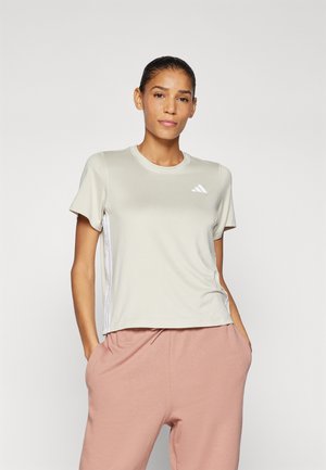 TRAIN ESSENTIALS 3STRIPES WORKOUT - Camiseta deportiva - alumina/white