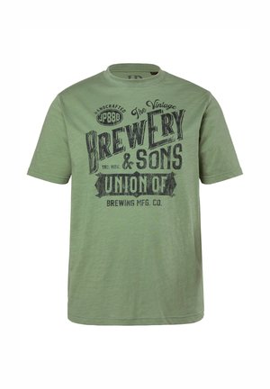 JP1880, T-Shirt print - eucalyptus green
