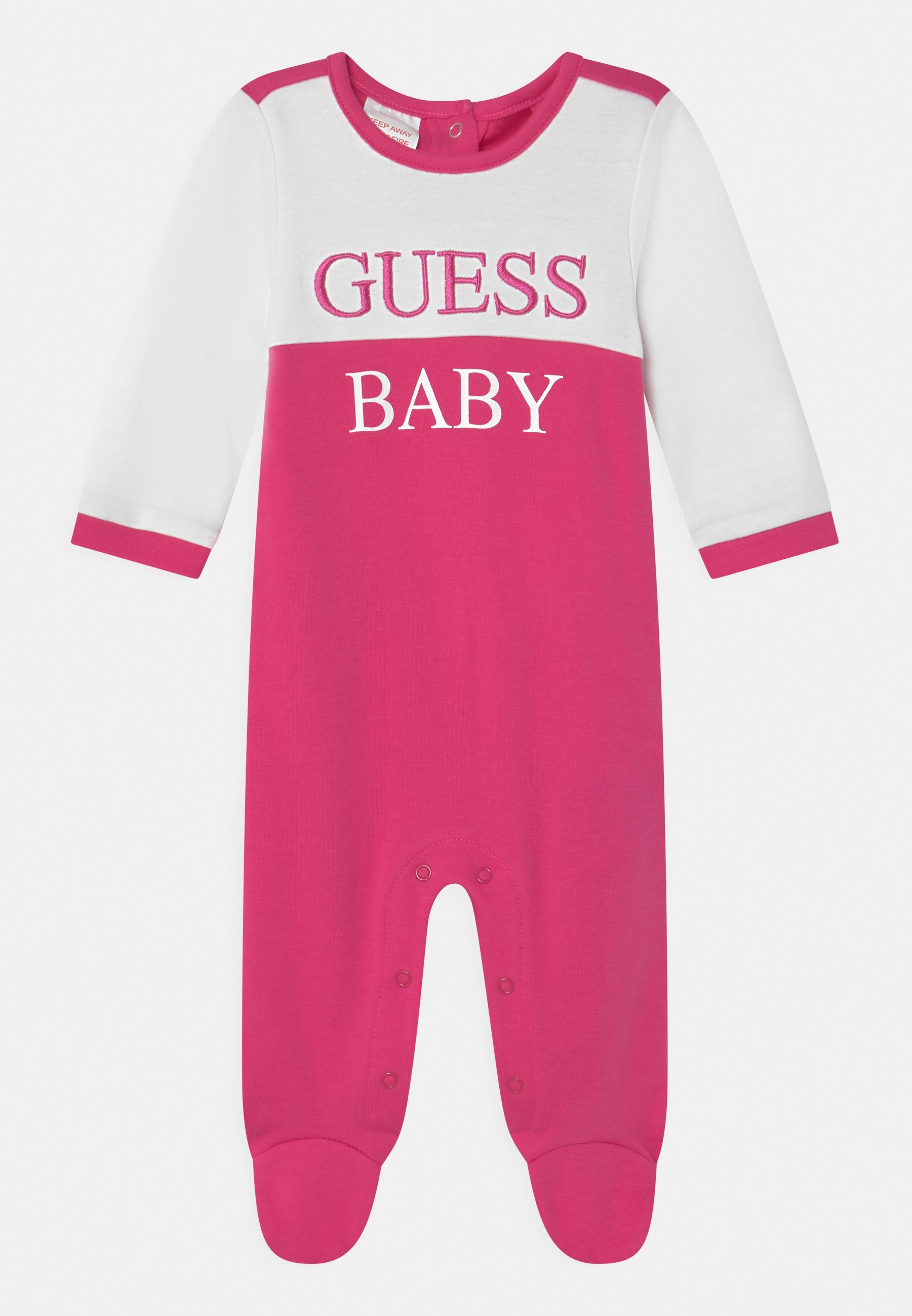 Guess NEWBORN OVERALL UNISEX - Tutina - pink trip/fuxia - Zalando.it