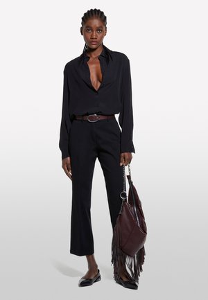 Sisley, FLARE FIT  - Stoffhose - black