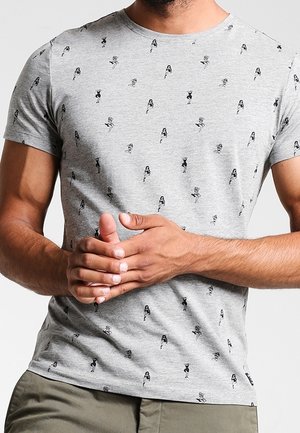 T-shirt print - mottled grey