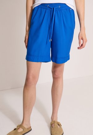 Cecil HIGH WAIST WIDE LEG SHORTS IM LOOSE FIT - Shorts - surf blue