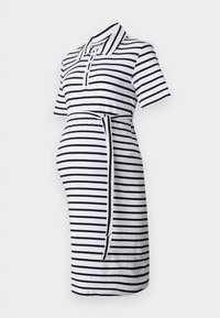 OLMLIXA BELT DRESS - Jersey dress - bright white/black