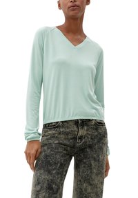 QS MANCHES LONGUES ET ENCOLURE EN V - Longsleeve - ozeangrün