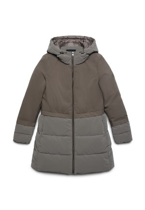 MBOTTITO CON CAPPUCCIO - Cappotto invernale - fango