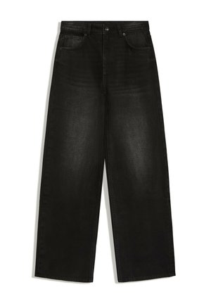 Bershka, STRAIGHT WIDE HIGH WAIST- JEANS - Wide Leg - black