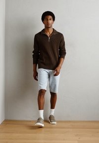 Lindbergh HALF ZIP  - Jumper - brown